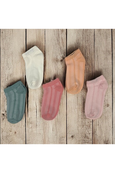 JUST SOCKS 5-пакет бебешки памучни къси чорапи