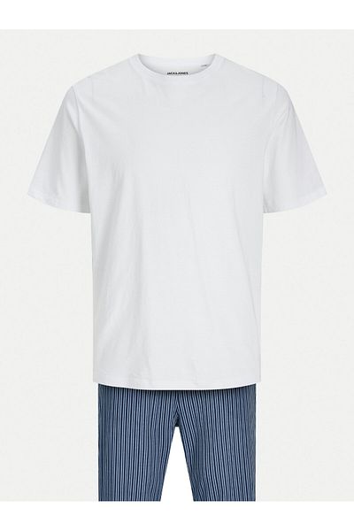 Jack & Jones jack jones Mens Pajamas 12263659 White, Blue