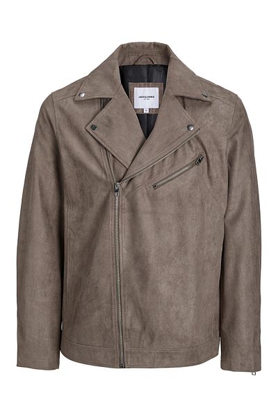 Jack & Jones Jachetă din piele ecologică pentru bărbați Jack Jones 12236853 Maro