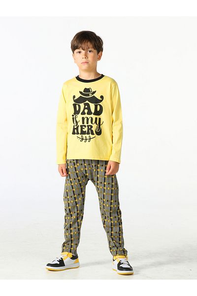 Casabony Boy'sHeroPants and Long Sleeve T-shirtSetof 2