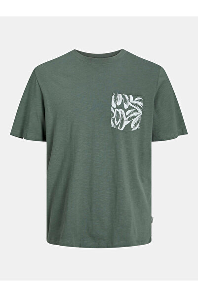 Jack & Jones Tricou bărbătesc Jack Jones 12250435 JORLAFAYETTE Verde