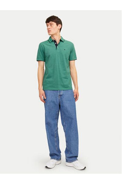 Jack & Jones Tricou polo pentru bărbați Jack Jones 12136668 Verde