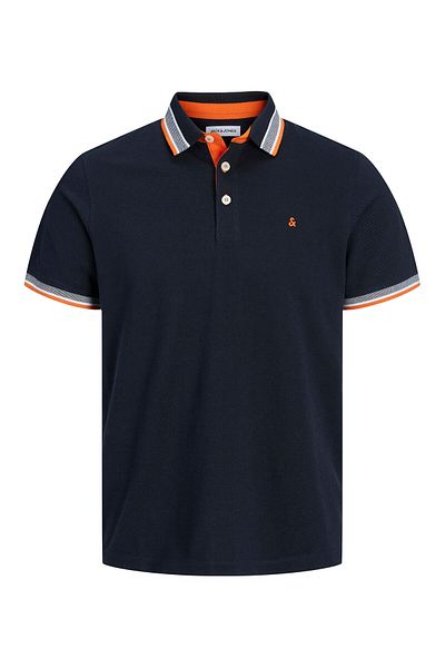 Jack & Jones Tricou polo pentru bărbați Jack Jones 12136668 Bleumarin