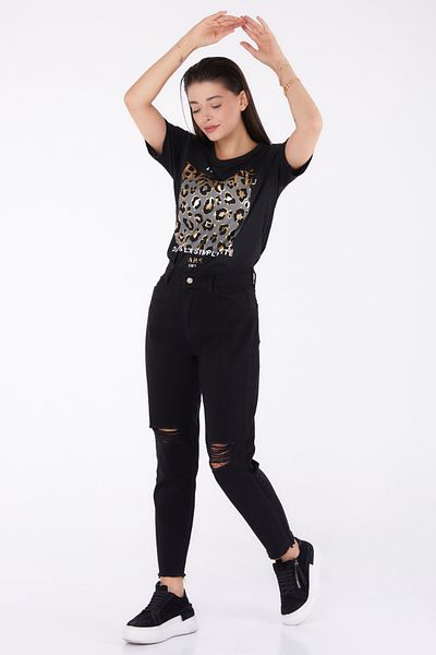 TOFİSA Gabardine Trousers Black - 11603