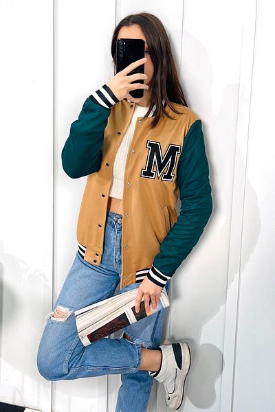 TOFİSA Green Women's Jacket - Straight Judge Model 11176