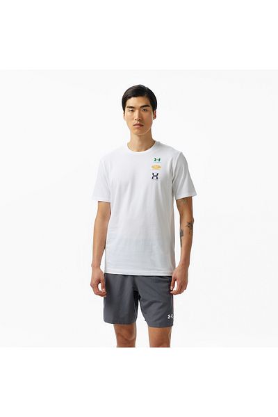 Under Armour Ανδρικό γκρι μπλουζάκι με λογότυπο Evol 60/40s