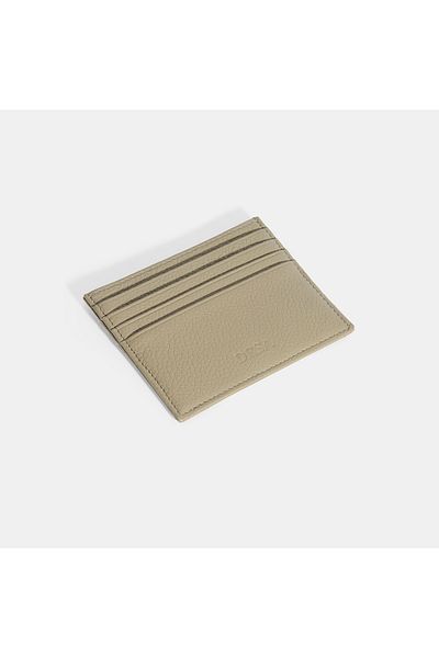 Desa Vidal Gray Women's Leather Card Holder