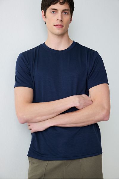 Penti Ανδρικό μπλουζάκι πιτζάμα Timeless Navy Blue