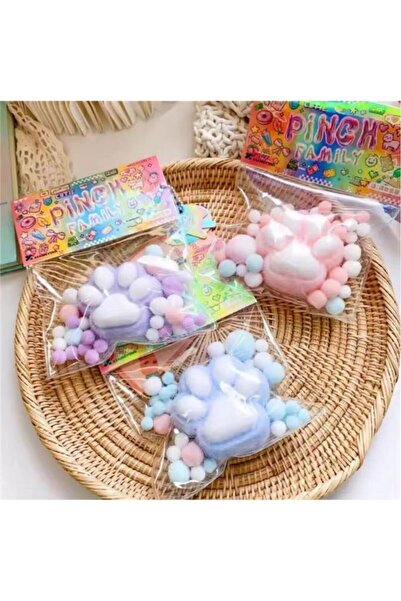 abnturk 1 Adet Kedi Patisi Taba Sukuşi Stres Oyuncağı Yumuşacık Jel Oyuncak S...