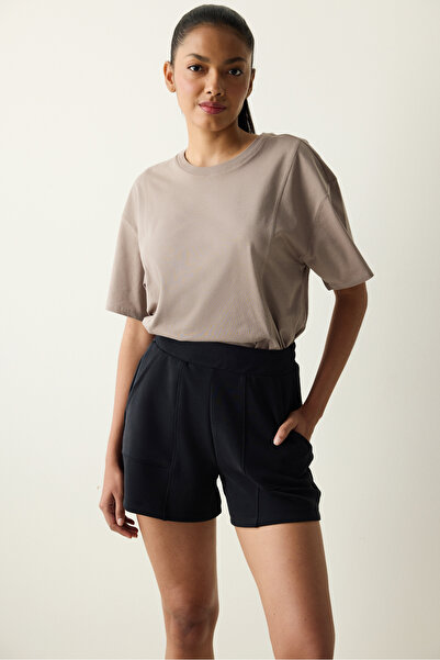 Penti Pocket Detailed Siyah Şort