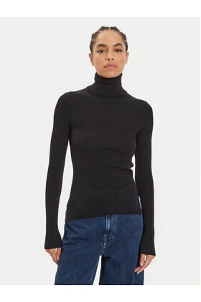 IVY OAK Pulover cu guler înalt pentru femei IO113030 negru