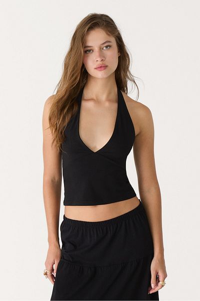 Stradivarius V-neck halter top