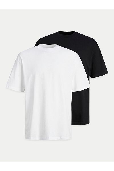 Jack & Jones Jack Jones Set de 2 tricouri pentru bărbați 12264845 Alb, Negru
