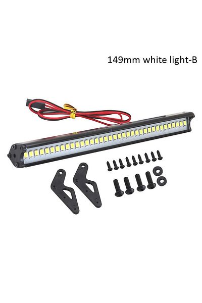 AJRC 149MM B option Rc Car Roof Led Light Bar Light 53-149mm Searchlight For 1/10 Trxxas Trx4 Defender Tr