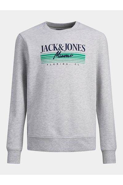 Jack & Jones Hanorac Jack Jones Junior pentru băieți 12235502 Gri