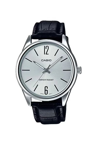 Casio Men's Leather Analog Watch