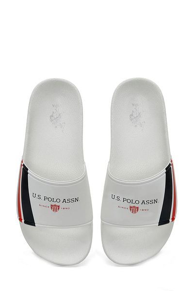U.S. Polo Assn. Original U.S. Polo Assn. White Men's Slippers