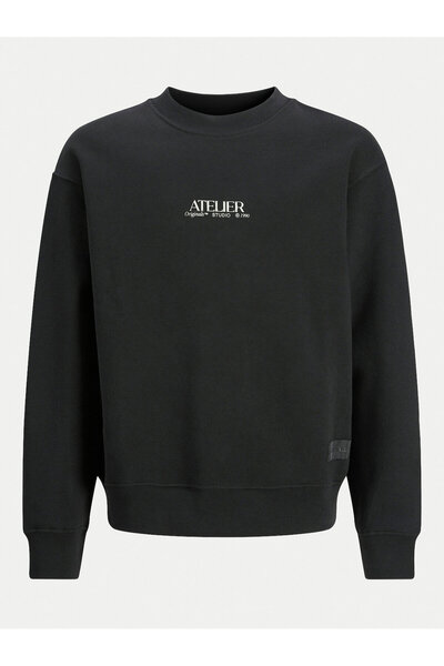 Jack & Jones Hanorac Jack Jones Junior pentru băieți 12263290 Negru