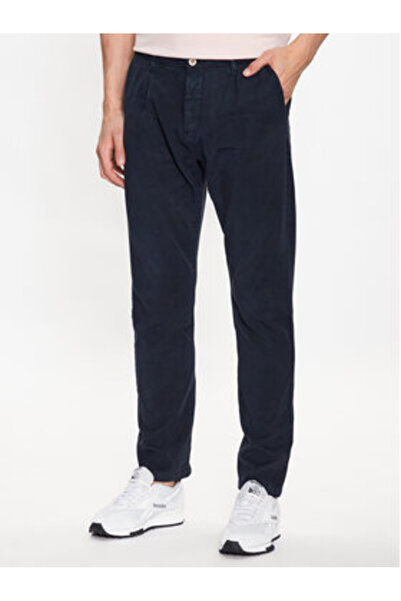 Indicode Men's Fabric Trousers Ville 60-291 Navy Blue