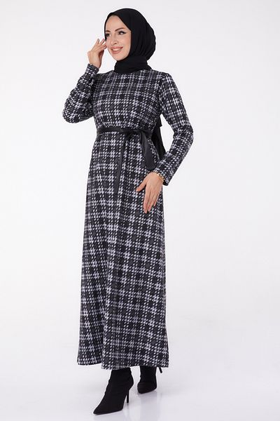 TOFİSA Belted Dress Khaki - 13324