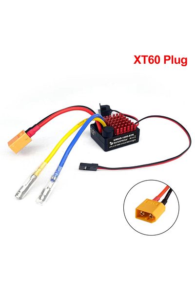 Choice XT60 Plug 9IMOD 60A Brushed Fahrregler Fahrtenregler Speed Controller ESC für 1/10 RC Car