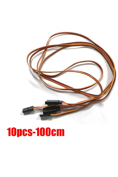 Choice 100cm-10pcs 10Pcs 10/15/ 20 / 30 / 50/100cm Servo Extension Lead Wire Cable for RC Futaba JR Male To