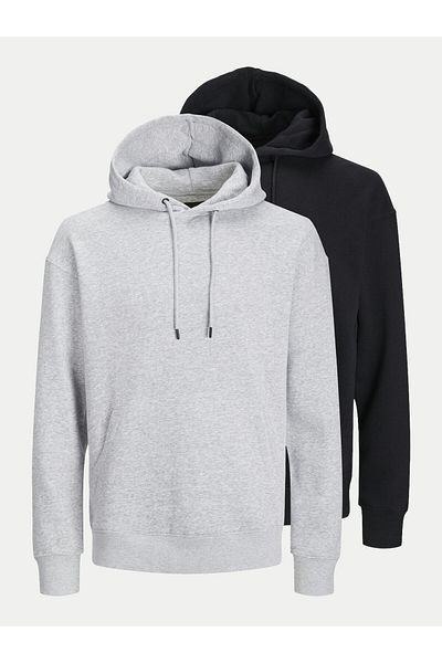 Jack & Jones jack jones Mens Set of 2 Sweatshirts 12251409 Black, Gray