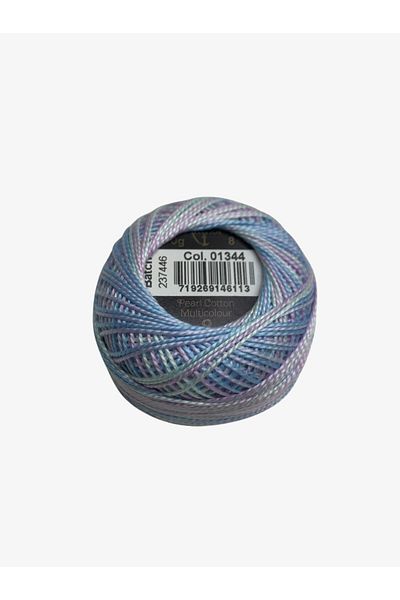 Yiğit Kumaş Embroidery Thread (Etamine Thread) Anchor No:8 Marbled Blue Color 1344