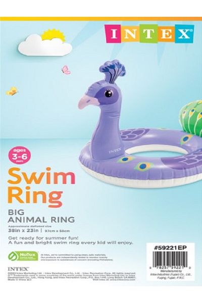 Intex Animal-Themed Inflatable Pool Rings – Fun Floating Swim Tubes