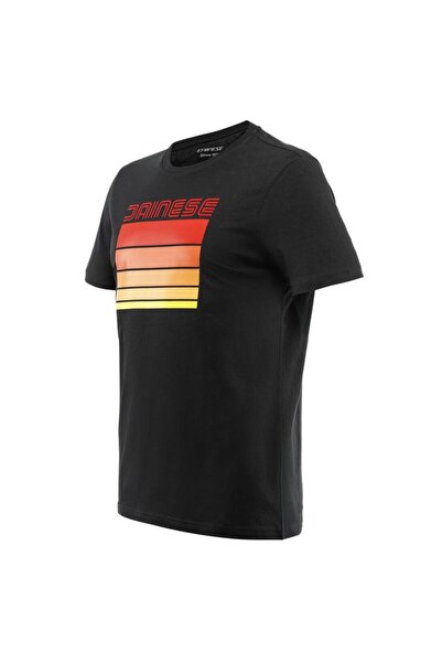 Dainese DAİNESE STRİPES SİYAH RENKLİ MOTORCU MOTOSİKLET TSHİRT