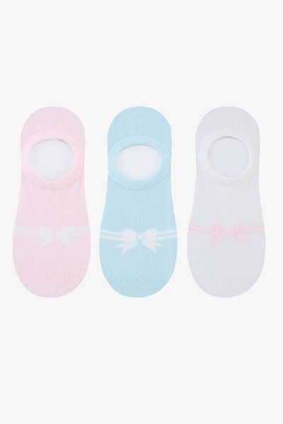 Penti Șosete Softy Bowtie, 3 piese, albastru, roz
