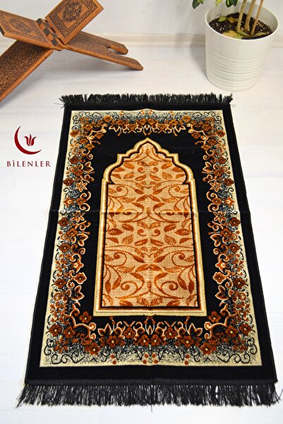 Bilenler Kadife Seccade - 70x110 cm - Kalın ve Yumuşak Doku - Şık,Konforlu Se...