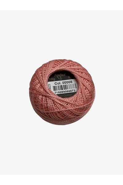 Yiğit Kumaş Embroidery Thread (Etamine Thread) Anchor No:8 Salmon Color 8