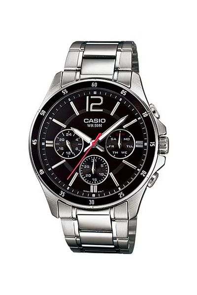 Casio Men's Water Resistant Chronograph Watch Silver
