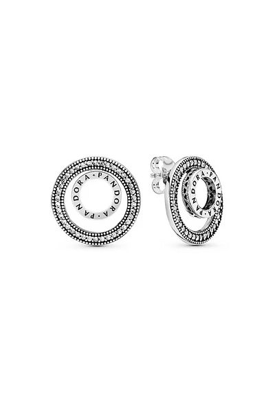 Pandora Cercei Pandora Signature tip Halo XL rotund din Argint 925 si Zirconiu