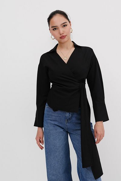 Addax Side Tie Shirt G16797-Z12