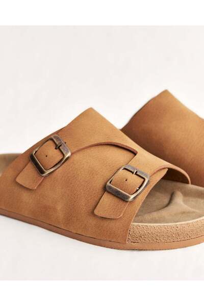 Chirpy Kadın Çift Tokalı Yazlık Tek Bant Terlik