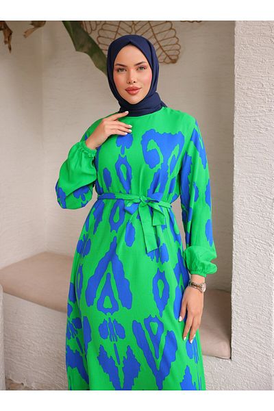 SAHRA BUTİK Φόρεμα Hijab - Πράσινο - SAHRA BUTIK