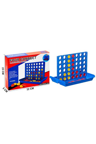 rexa Four-In-A-Row Plastic Indoor Table Game