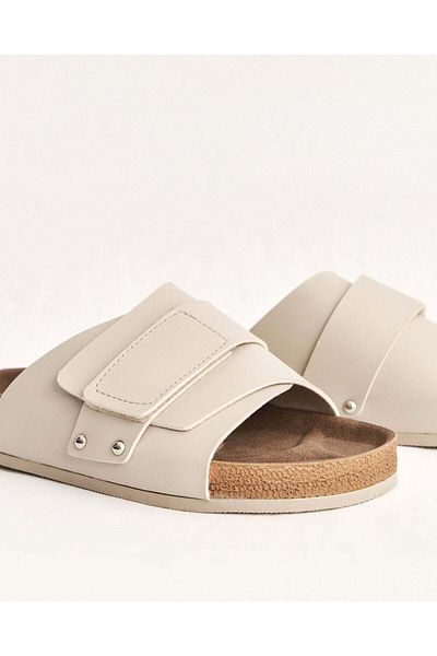 Chirpy Women's Summer Wide Single Strap Casual Slippers
