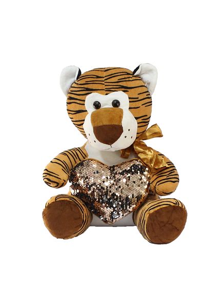 storeks Heart Tiger Plush Toy 35 cm