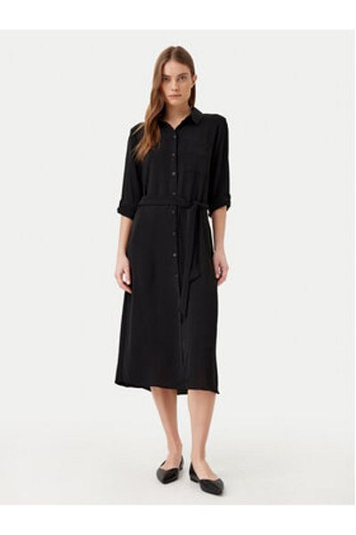 JDY Rochie tip cămașă pentru femei 15341128 Negru