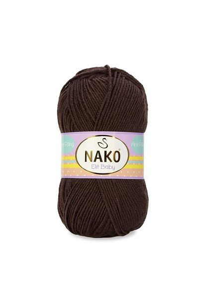 NAKO Elit Baby Anti-pilling Νήματα πλεξίματος χεριών 100 gr Χρώμα 4367 Καφέ