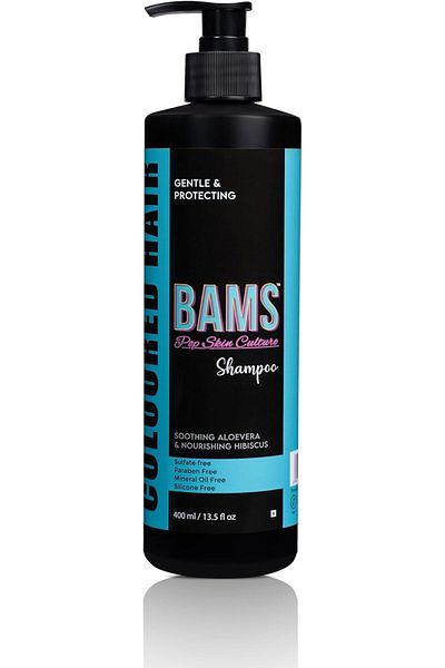BAMS POP SKIN CULTURE BAMS | Coloured Hair Shampoo | Color-Protecting Long-Lasting Vibrancy and Shine | For Men and Women