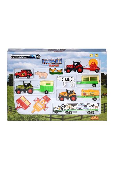 storeks 19404 Sun-Pio-Mxx-Dc.Farm Set 14Pcs with Tractor