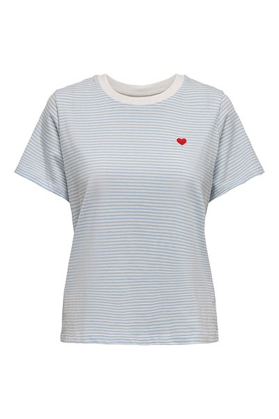 JDY Tricou damă 15298612 albastru deschis