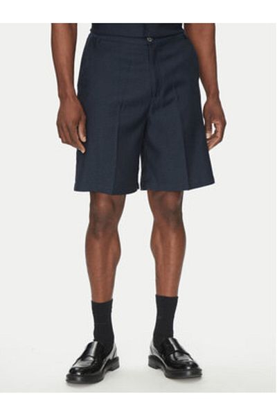 John Richmond Pantaloni scurți din material textil pentru bărbați UMP25060BE bleumarin