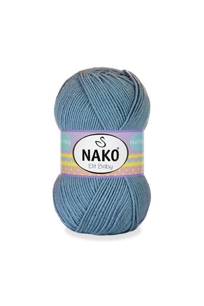 NAKO Elit Baby Anti-pilling Νήματα πλεξίματος χεριών 100 gr Χρώμα 1986 Μπλε τζιν