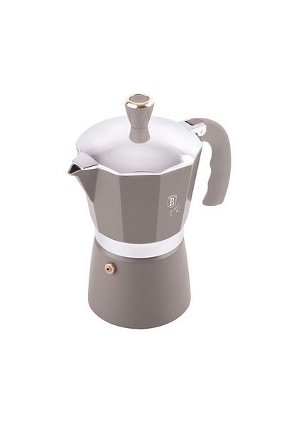 Berlinger Haus Cafetieră Moka Pot Espresso cu 6 căni, colecția Taupe