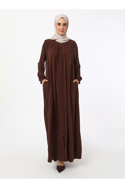 Refka Φερμουάρ Medina Silk Ferace - Καφέ - Refka